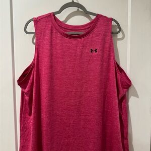 Under Armour Bundle: Women's Pink Sleeveless Active Tank & Green Active V-neck